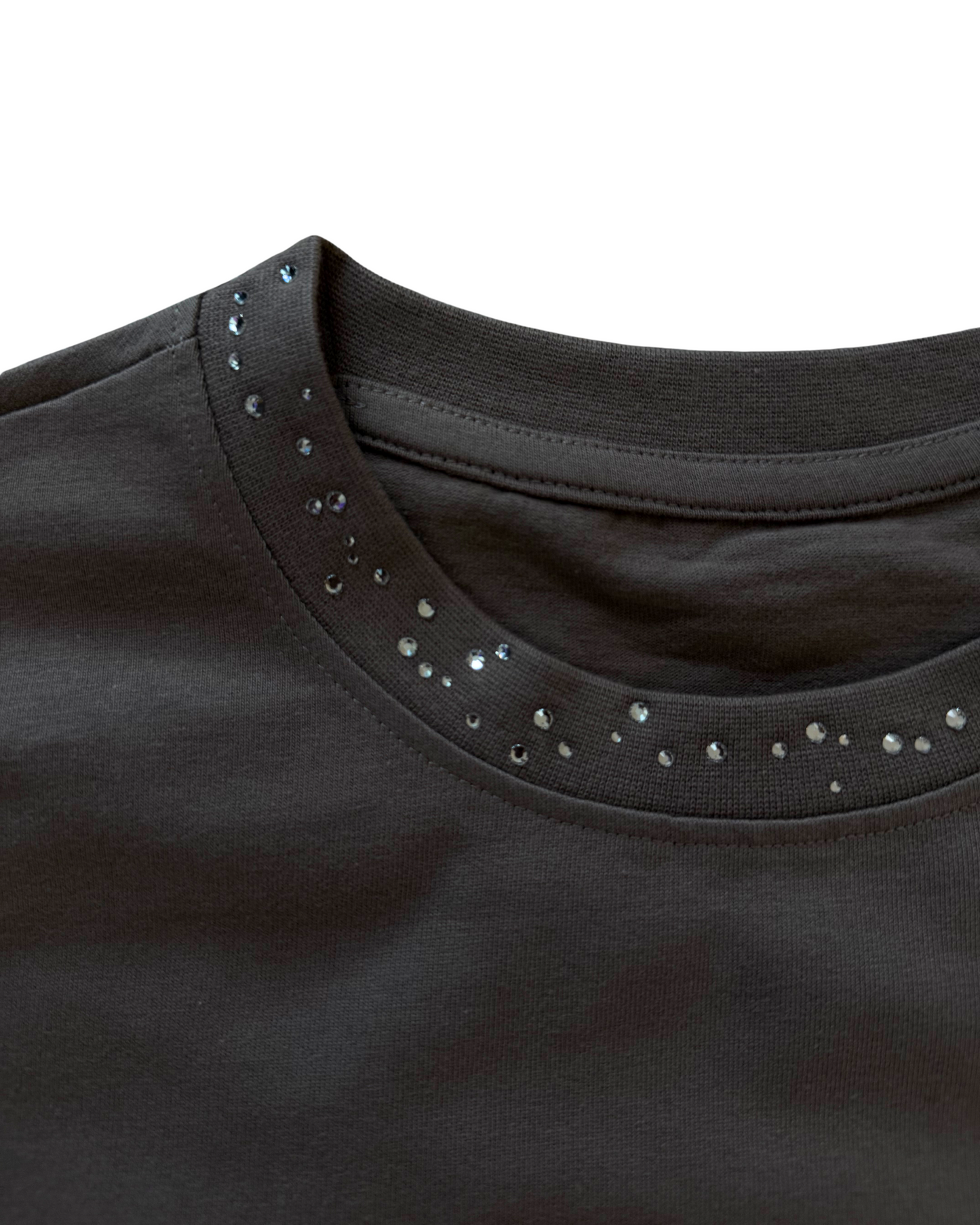 Brown Studded Skater Tee